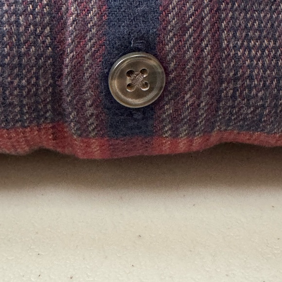 MARINE LAYER Tahoe Flannel Shirt "Navy/Warm Plaid" #11 - Picture 8 of 10